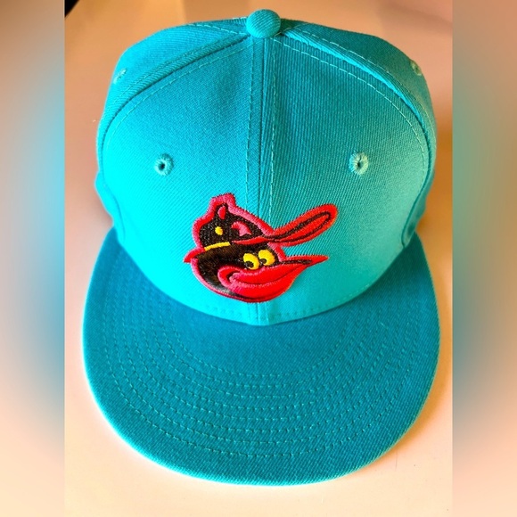 New Era Other - New Era Baltimore Orioles Fitted - Teal / Blue w/ Yellow UV - size 7 1/8